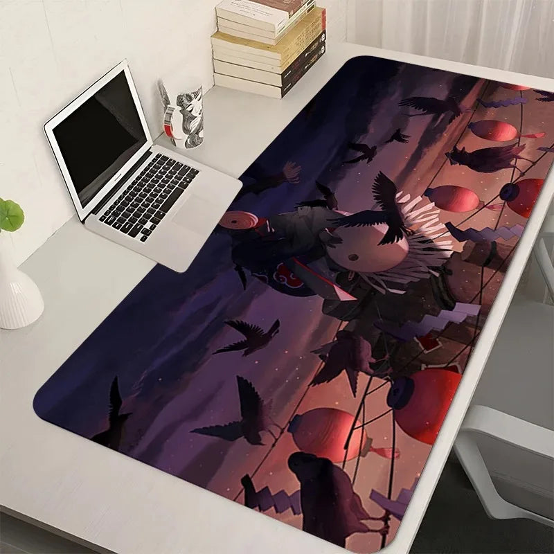 Computer Mouse Pad Gaming Accessories N-Naruto Obito Uchiha Anime Large Mousepad Table of Office Laptop Pad Gamer Rubber Carpet