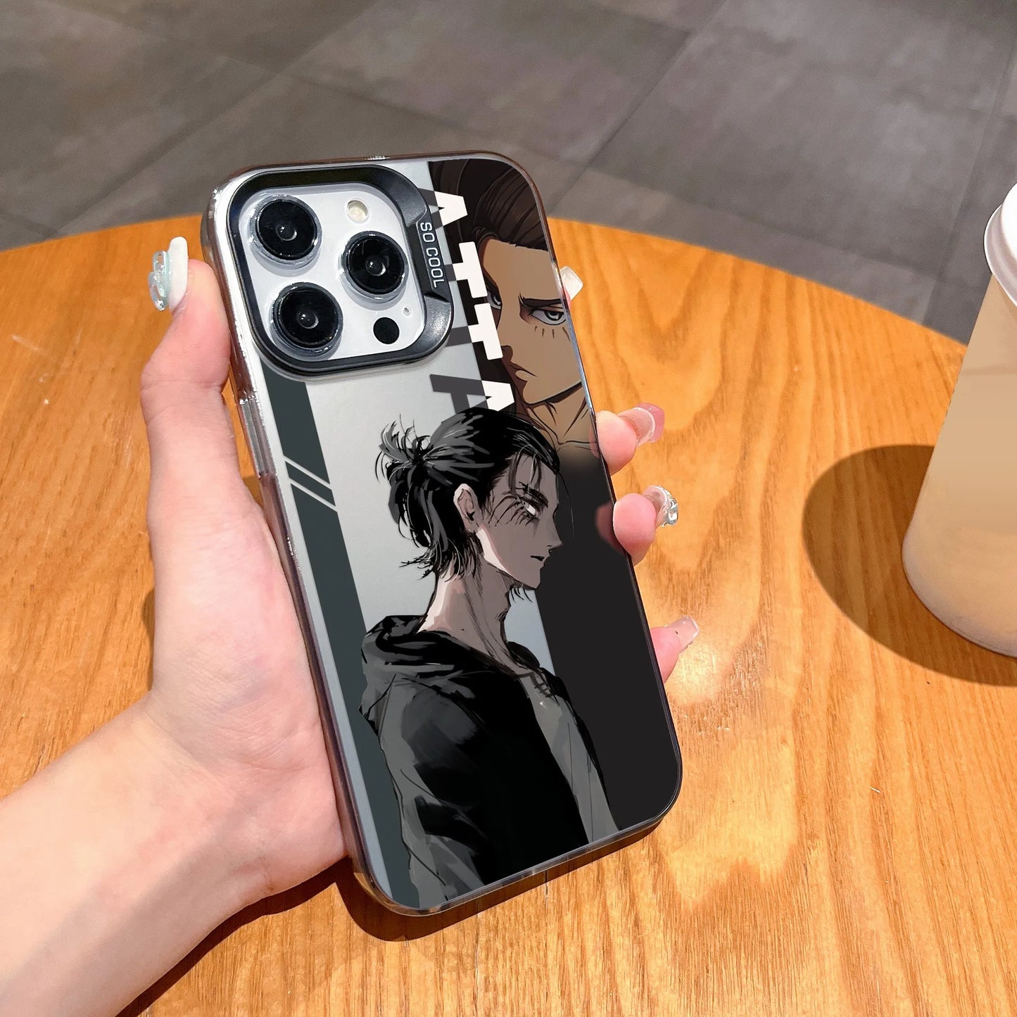 Hot Anime Attack On Titan New Phone Case For iPhone 15 14 13 12 11 Pro Max X XR XSMAX 8 7 Plus Candy Matte Shockproof Back Cover