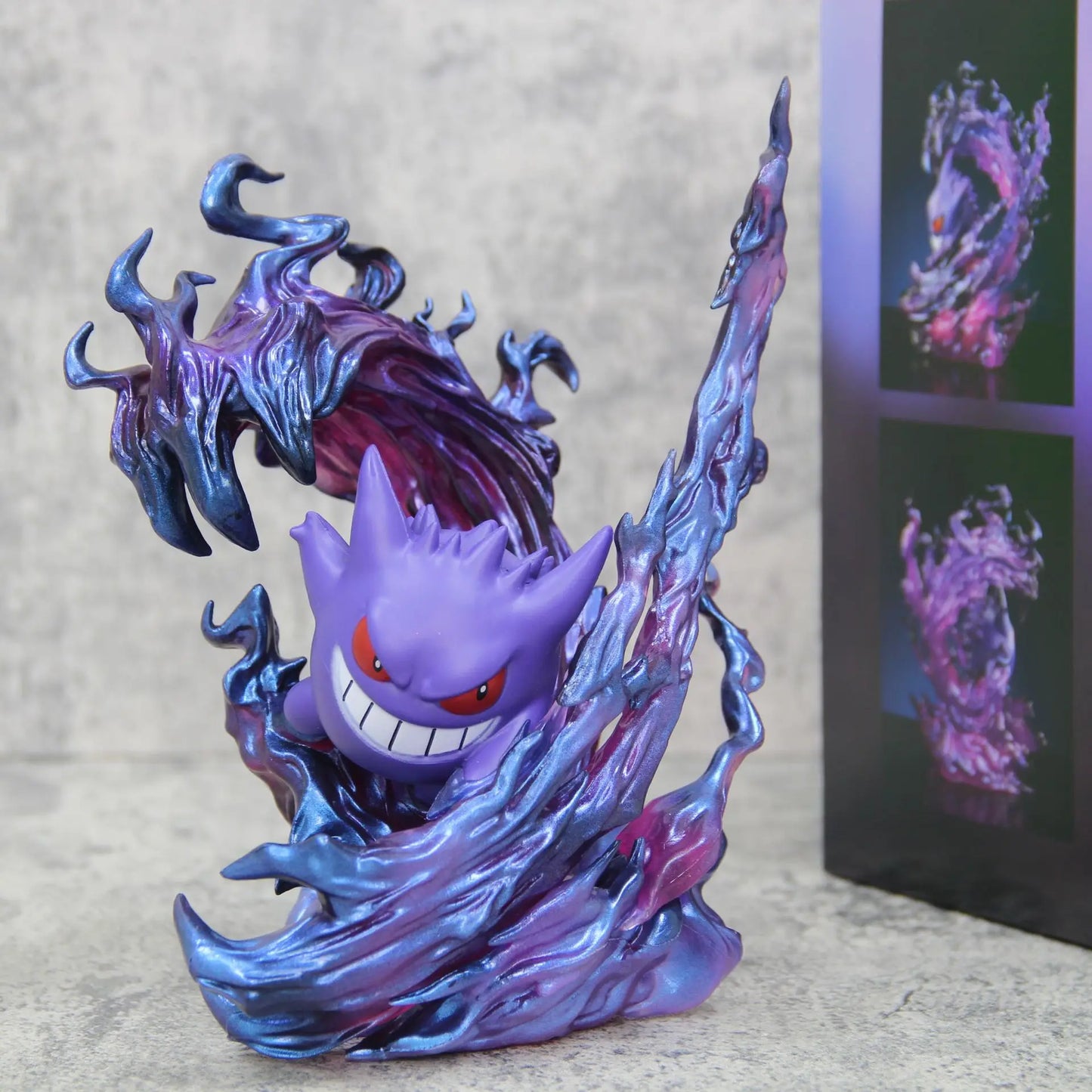 New In Stock 18cm Anime Pokemon Gengar Ghost Claw Action Figure Game Statue Collectible Kawaii Model Christmas Gifts Dolls Toys
