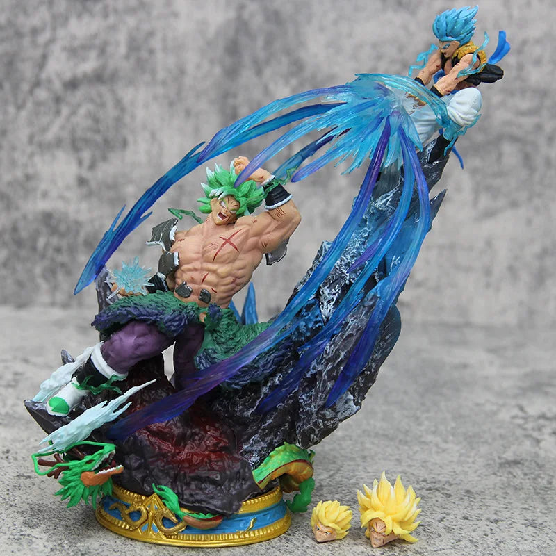 Dragon Ball Anime Figure Broly Vs Gogeta Figure Broly Figure Model Pvc Statue Dolls Collection Toy Decoration Christmas Toy Gift
