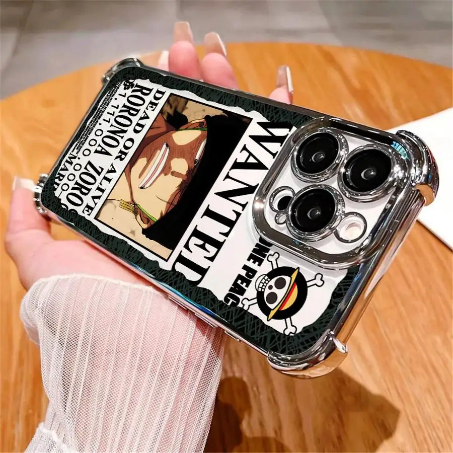 Ones Pieces Clear Cover Case for Apple iPhone 15 Pro MAX 14 12 16 XS Max XR 16e 13 Plus 11