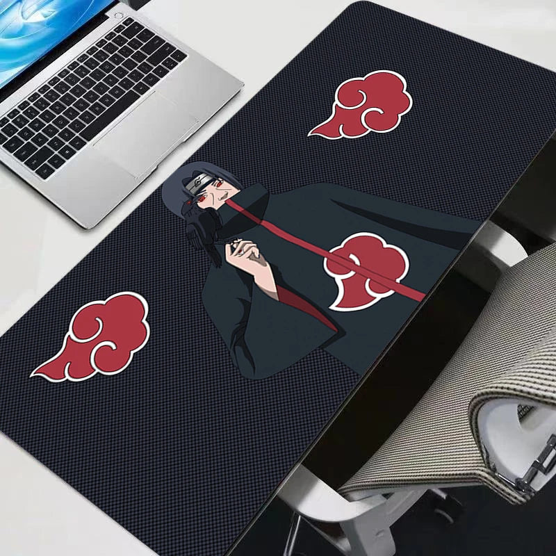 Uchiha Itachi Madara N-Naruto Uzumaki Mouse Pad Professional E-sports Gamers Speed Pc Gaming Rubber Keyboard Desk Mat Mousepad