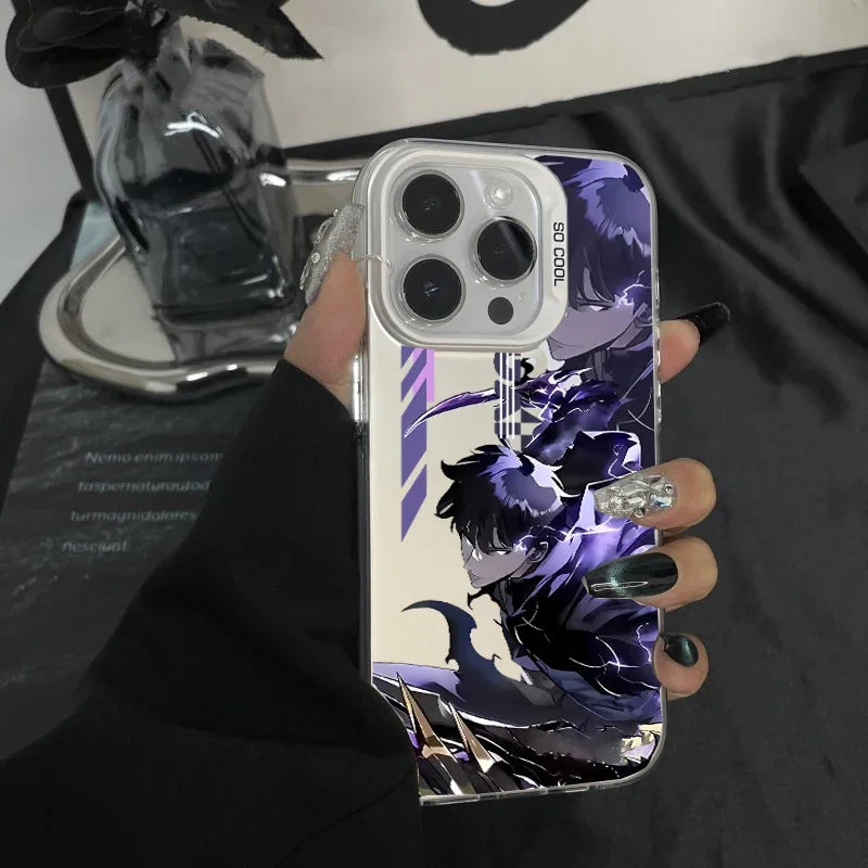 Solo Leveling Anime Case For IPhone 16e 16 15 11 14 13 12 17 Pro Max 17 Air 7 8 Plus 13 Mini X XS XR Cover Funda Shockproof