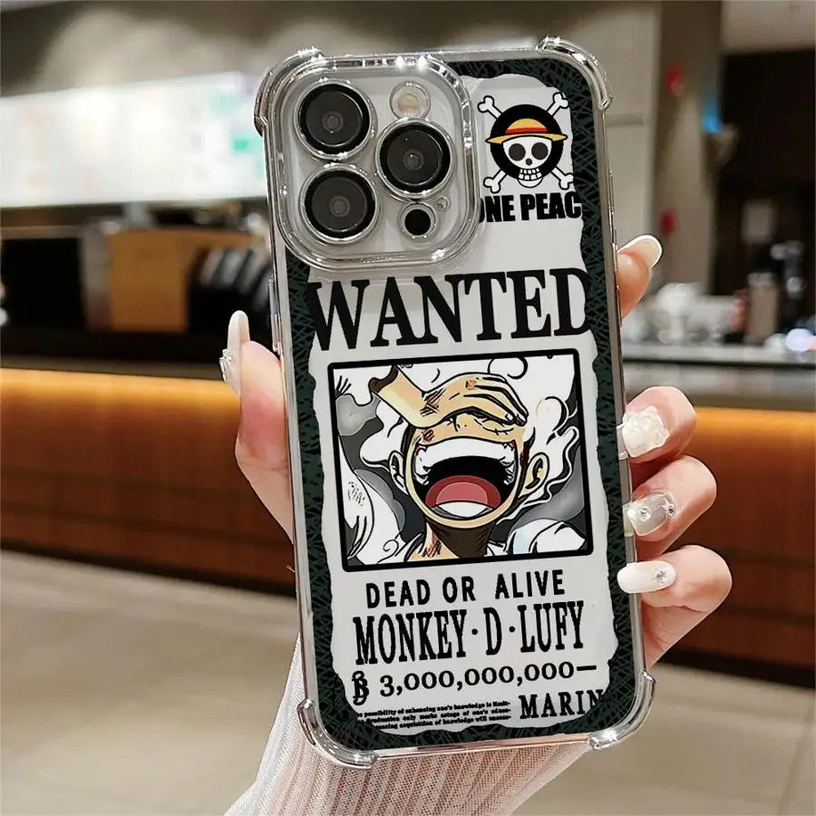 Ones Pieces Clear Cover Case for Apple iPhone 15 Pro MAX 14 12 16 XS Max XR 16e 13 Plus 11