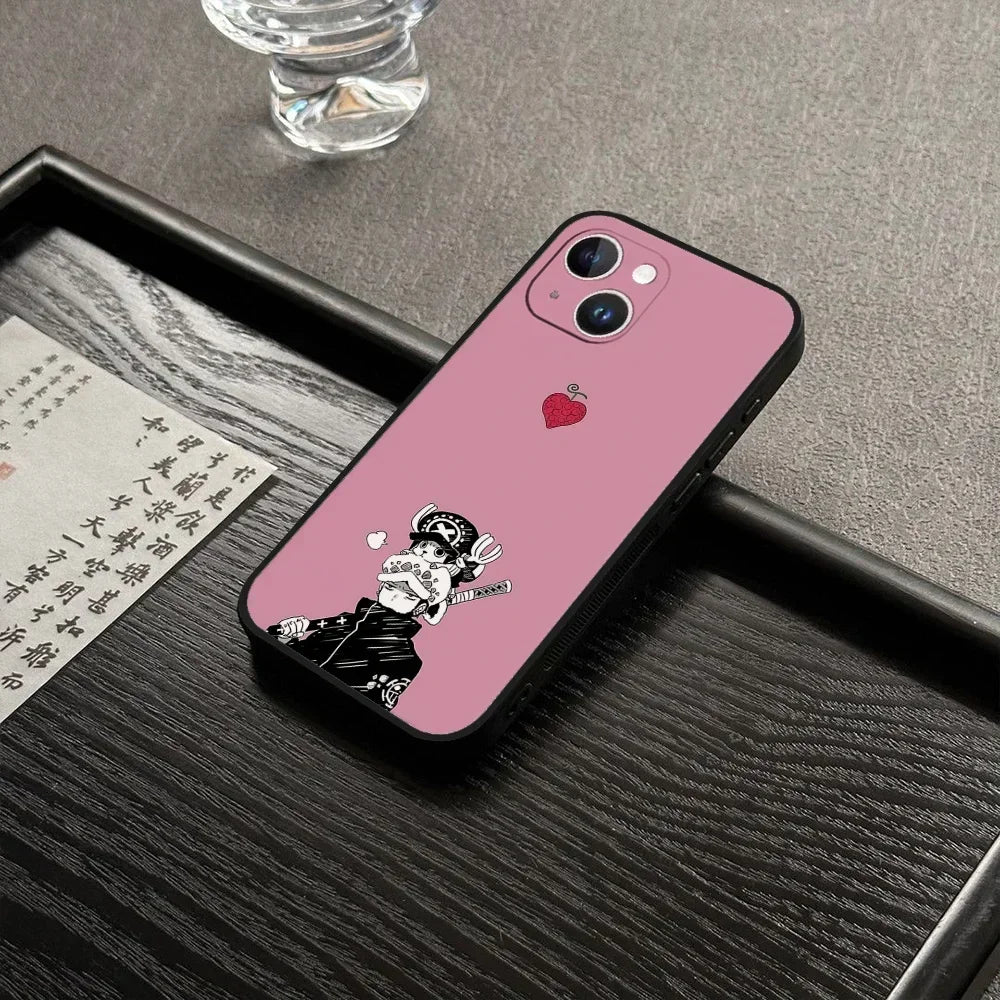 Portgas·D· Ace O-ones P-pieces Phone Case For Iphone 16 15 11 13 14 Pro Max 7 8 Plus X Xr Xs Max 12mini Black Shell Cover Case