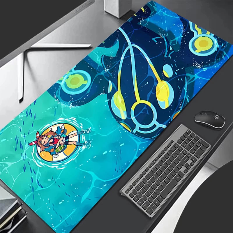 Gaming Mouse Pad Large Gamer 900x400 Keyboard Desk P-pokemonS S-snorlax Mouse Mat Carpet Rubber Tapis Souris XXL Laptop Mousepad