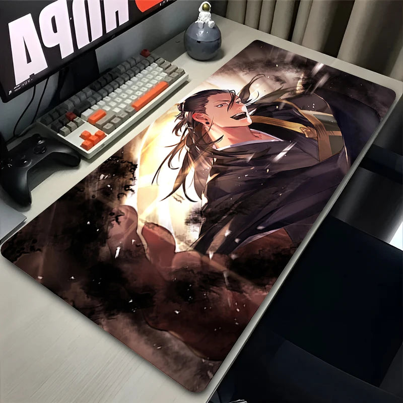 Large HD Mouse Pad Laptop Cool Anime Non Slip Keyboard Rug XXL J-jujutsu K-kaisen Mousepad PC Geto Suguru Gamer Cabinet Desk Mat