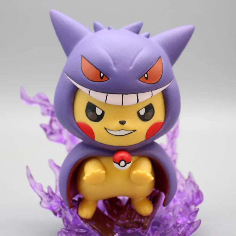 12cm Pokemon Figure Pikachu Cos Gengar Charizard Model Doll Collectible Toy Gifts Cartoon Kawaii Figurine Statue Anime Figures
