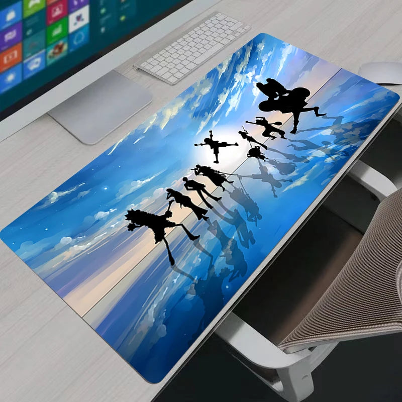 Mouse Pad Gamer Large Japan Anime One Piece Keyboard Pad NonSlip Rubber Computer Carpet Desk Mat PC Gamer MousePad Youth Gifts