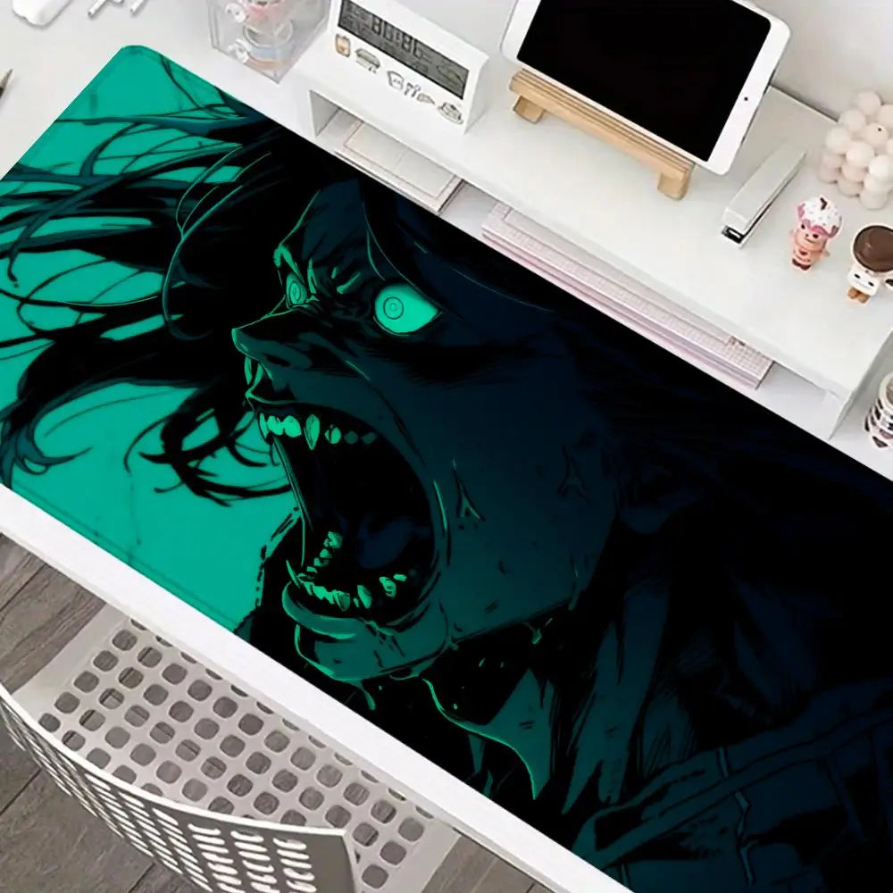Yeager Allen Comic Attack on Titan Mouse Pad Large XXL Mouse Pad HD Rubber Non-slip Mouse Pad Laptop Keyboard Accessory Desk Pad