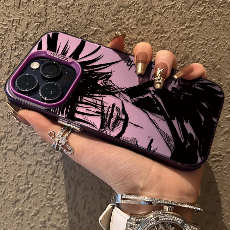 Jujutsu Kaisen Anime Case for iPhone 17 16 15 14 13 12 11 Pro Max Plus 17 Air 16E X XR XS Max Hard Shockproof Bumper Back Cover