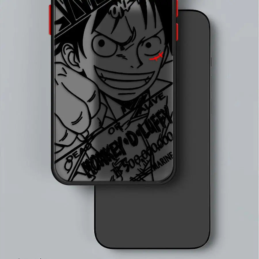 O-One P-PieceS Luffy Phone Case for Apple iPhone 15 16 Pro XS Max 13 14 Plus XR SE 7 8 12 11 Pro plus Matte