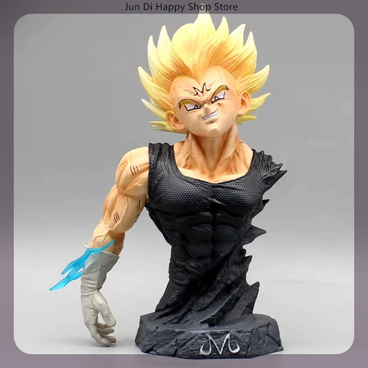 16.5cm Dragon Ball Majin Vegeta Bust Anime Action Figure Model Statue Collection Desktop Decoration Ornament Toys Boys Gifts