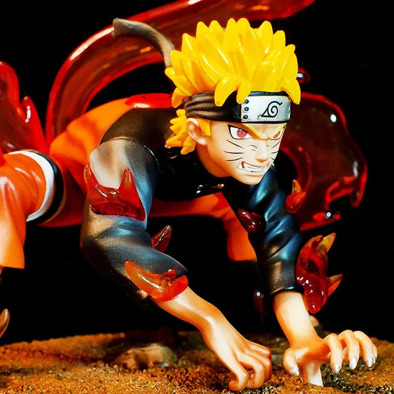 Naruto Four-tailed Naruto Uzumaki Tatue Model Desktop Decoration GK Collection Handmade Model Anime Figure Model Toy Kid Gifts