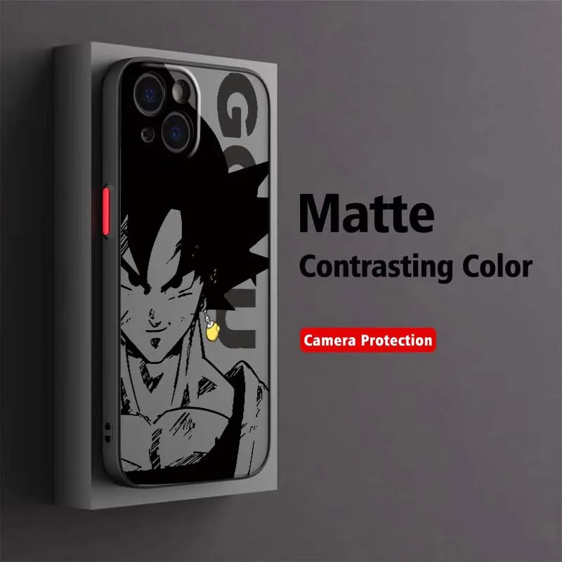 Cool Dragon Ball Art Popular For Apple iPhone 17 Air 16 15 14 13 12 11 XS X Pro Max Plus Frosted Translucent Phone Case