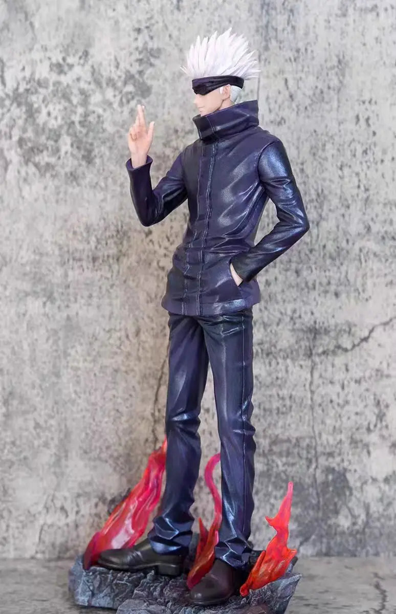 Jujutsu Kaisen Anime Figures Satoru Gojo Figure 2 Heads 2 Arms Action Figurine Statue Collection Ornament Model Christmas Gifts