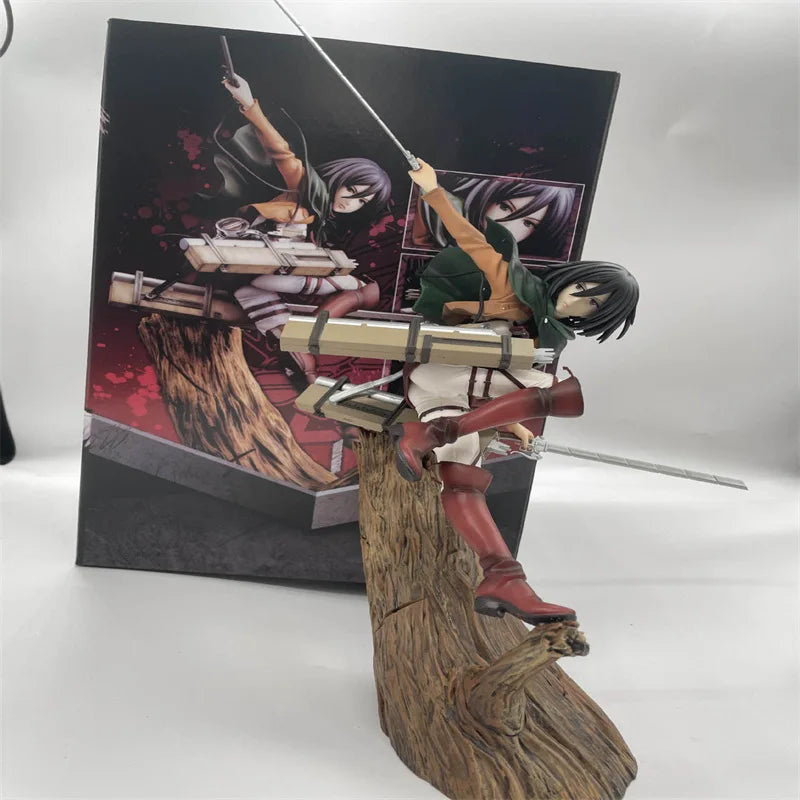 Attack on Titan Artfx J Levi Mikasa Ackerman Renewal Package Ver. PVC Action Figure Anime Figure Model Toys Collection Doll Gift