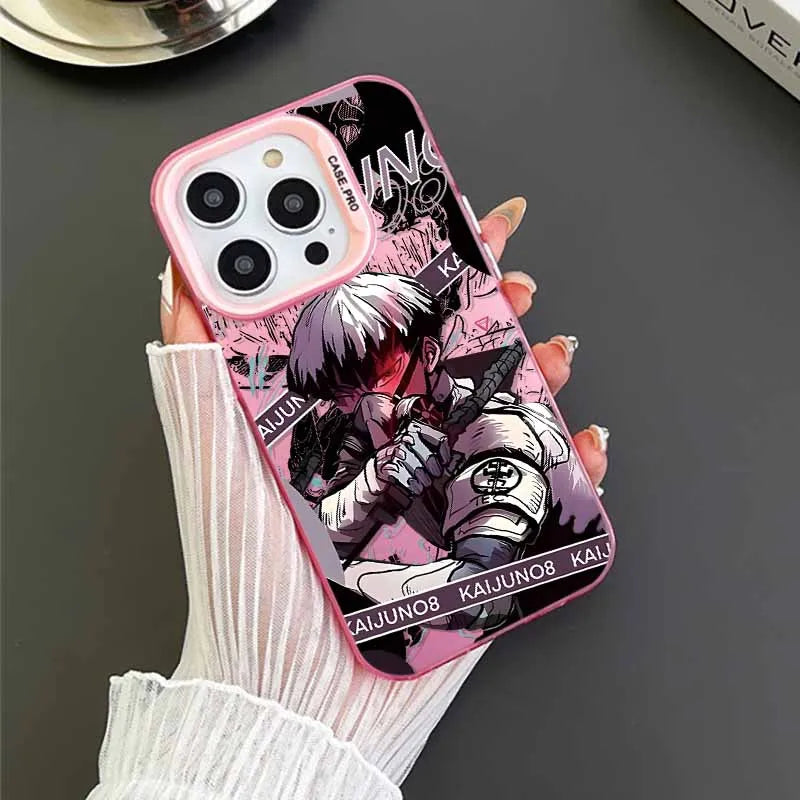 Hot blooded Anime Kaiju No. 8 Cover For Xiaomi Redmi Note 14 13 12 11E 11S 11 10 Pro Plus Lite Max Colorful Silver Phone Case