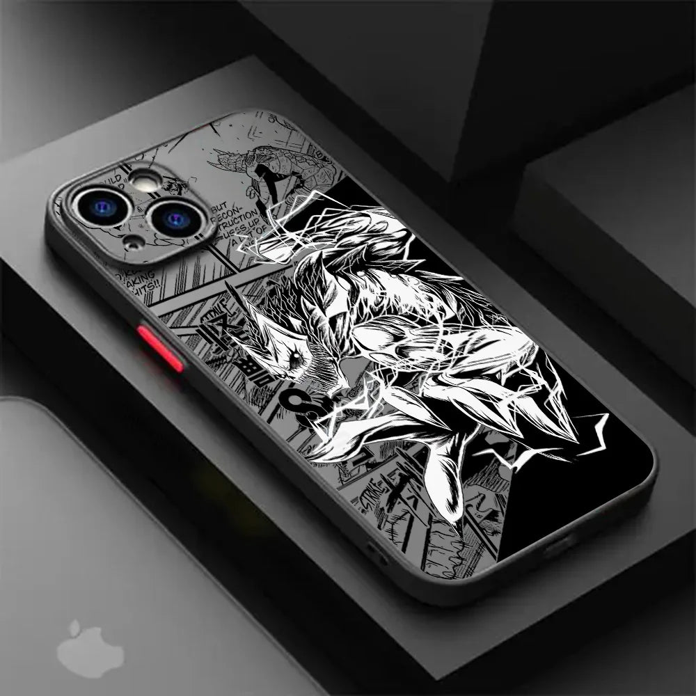 Matte Transparent Back Cover Kaiju No 8 Kafka Phone Case For iPhone 16 15 14 13 12 11 Mini Pro Max X XR XSMax 7 8 Plus