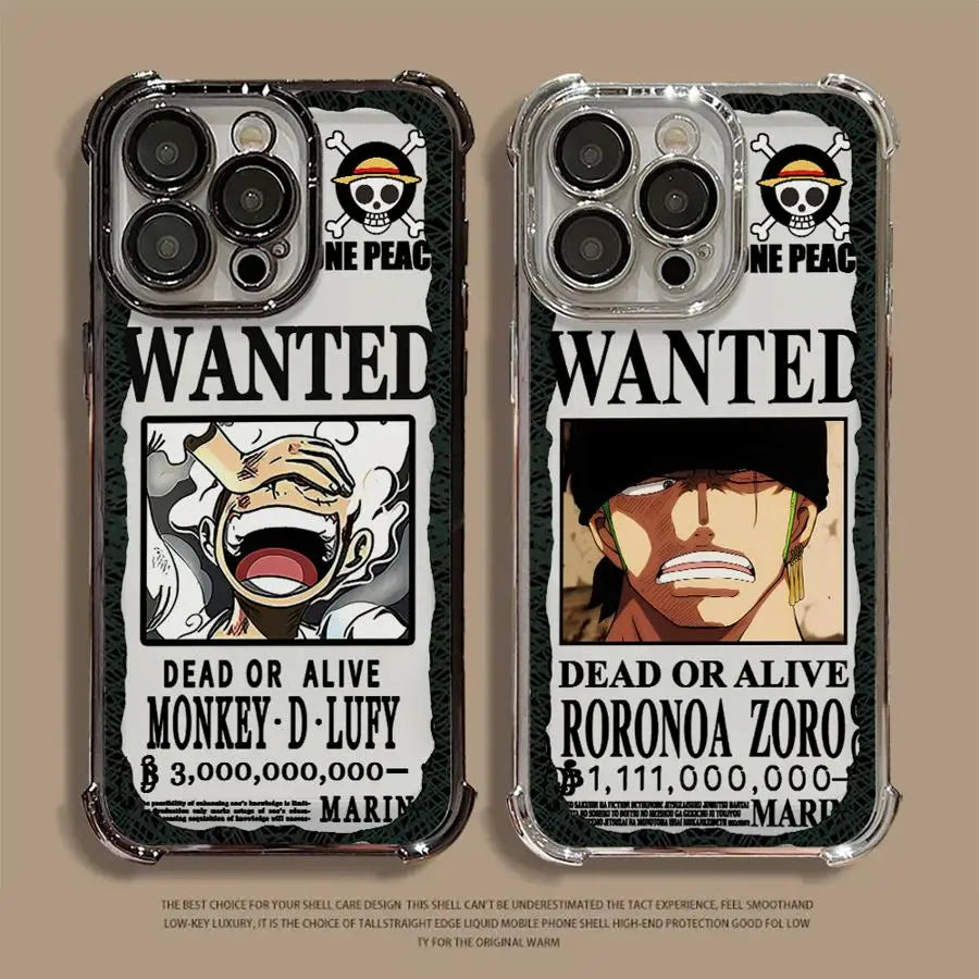 Ones Pieces Clear Cover Case for Apple iPhone 15 Pro MAX 14 12 16 XS Max XR 16e 13 Plus 11