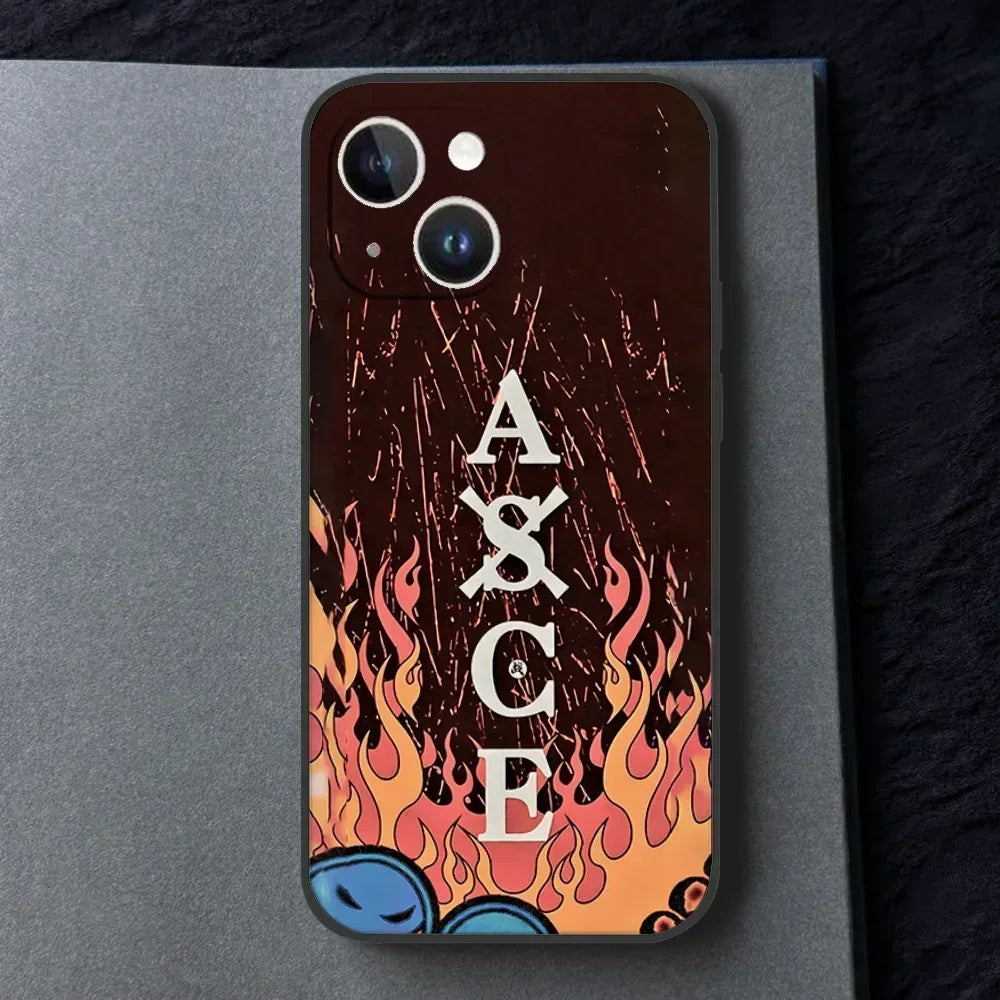 Portgas·D· Ace O-ones P-pieces Phone Case For Iphone 16 15 11 13 14 Pro Max 7 8 Plus X Xr Xs Max 12mini Black Shell Cover Case