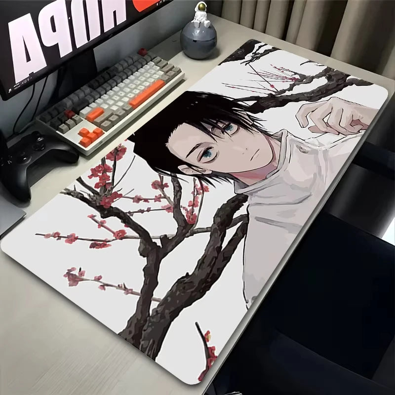 Anime Purple Mouse Pad HD XXL Yuta Okkotsu Gaming Keyboard Rug Laptop Jujutsu Kaisen Mousepad PC Gamer Cabinet Extended Desk Mat