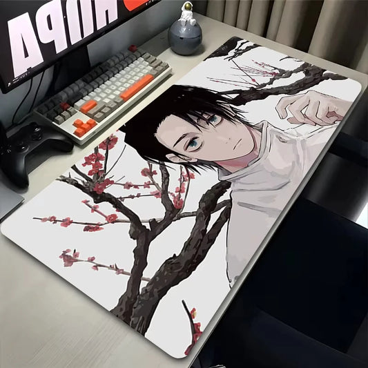 Anime Purple Mouse Pad HD XXL Yuta Okkotsu Gaming Keyboard Rug Laptop Jujutsu Kaisen Mousepad PC Gamer Cabinet Extended Desk Mat