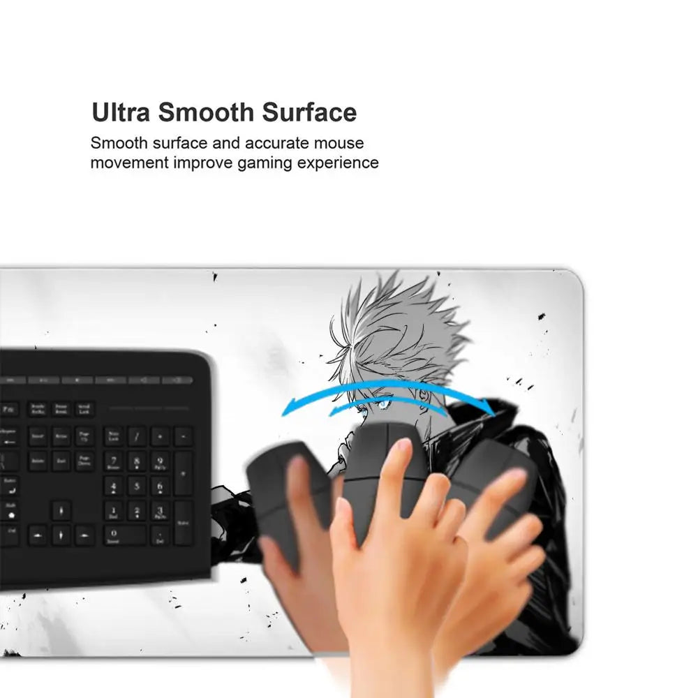 Satoru Gojo Jujutsu Kaisen Custom Skin Natural Rubber Gaming Mousepad Desk Mat Size For Game HYBXAXC Keyboard Pad For Gamer