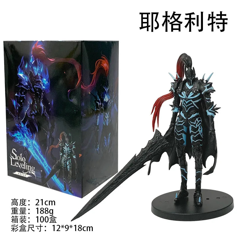 Solo Leveling Knight Captain Yegritte Bloody Shadow Shadow Legion Figurine Desktop Decoration Model