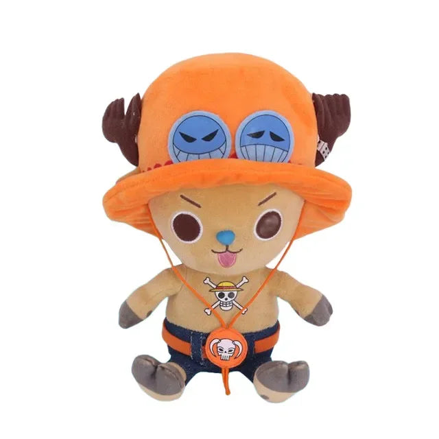 Japanese Anime 25cm One Piece Original Plush Toys CartoonFigure Luffy Chopper Ace Roronoa Zoro Cute Stuffed Doll Kids Xmas Gifts