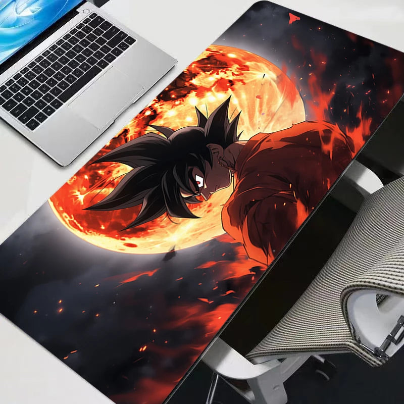 Black Goku Dragon Ball Z DBZ Mouse pad rubber table Large Gamer Desk mat Computer keyboard gaming accessories carpet mousepad