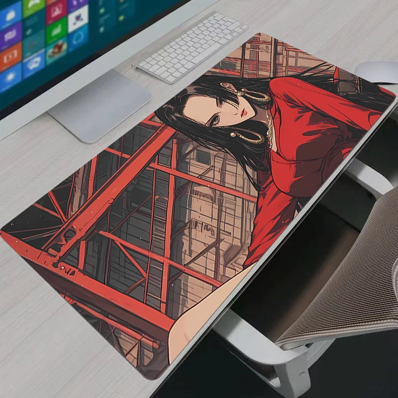One Piece Boa·Hancock Anime Mouse Pad HD Print Computer Gamer Locking Edge Mousepad XXL Keyboard PC Mice Mats Pad For LOL Csgo
