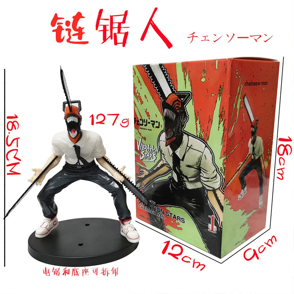 Hot  chainsaw man anime figure power denji action figure pvc chainsaw man power statuette pvc adult collection model doll toy