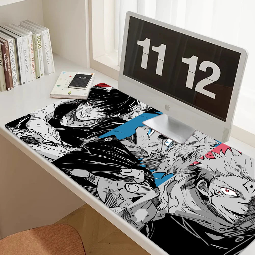 Anime Jujutsu Kaisen Mouse Pad XXL Gaming Accessories Office Gamer Keyboard Desk Mat Non-Slip Laptop Satoru Gojo Mousepad