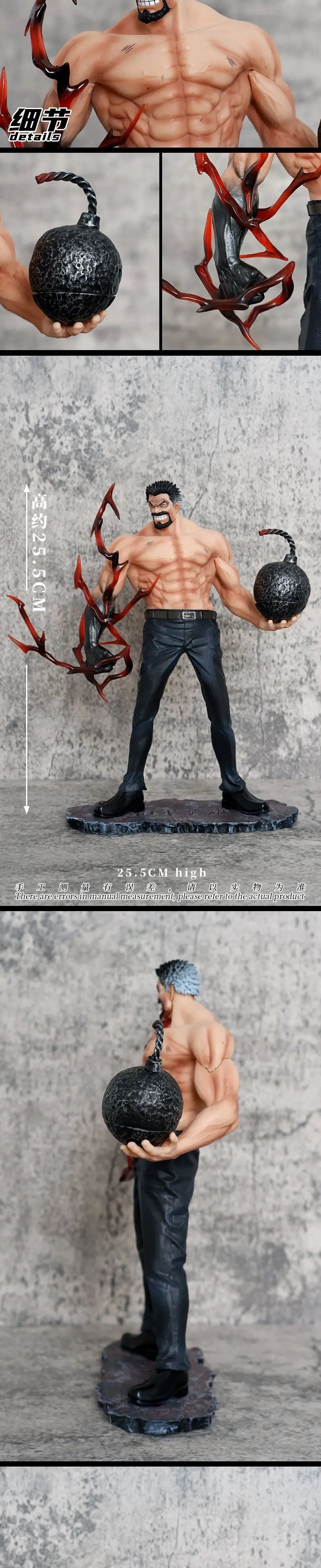 26cm One Piece Anime Figures Monkey D Garp Standing Posture Sculpture Scene Doll Pvc Model Statue Ornament Collection Toys Gifts