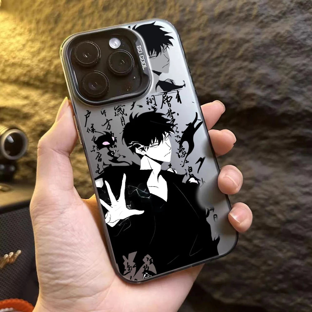 Hot S-Solo Levelings Anime Phone Case For iPhone 16e 16 15 14 13 12 11 mini Pro Max X XR XSMAX 8 7 Plus Anti Fall Matte Cover