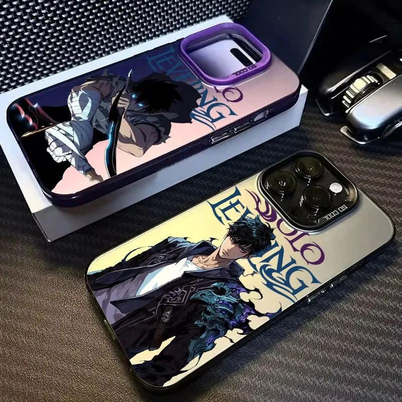 Solo Leveling ARISE Hot Anime Coque Phone Case For iPhone 17 16 15 14 13 12 11 Pro Max Plus 16E 17 Air Shockproof Back Cover