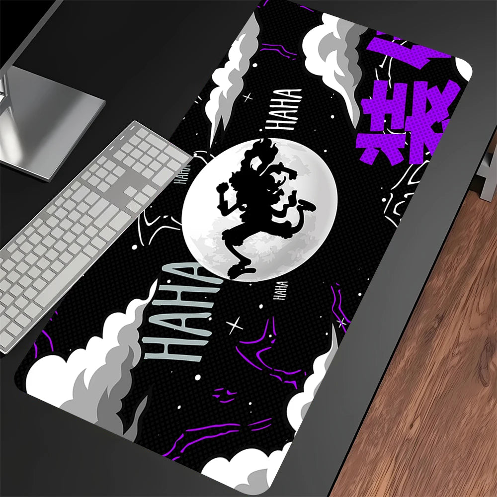 Luffys-Gear5 Desk Mat Large Mousepad Anime Mouse Pad O-One-PieceS Pc Accessories Gamer Keyboard Xxl Gaming Extended Mats