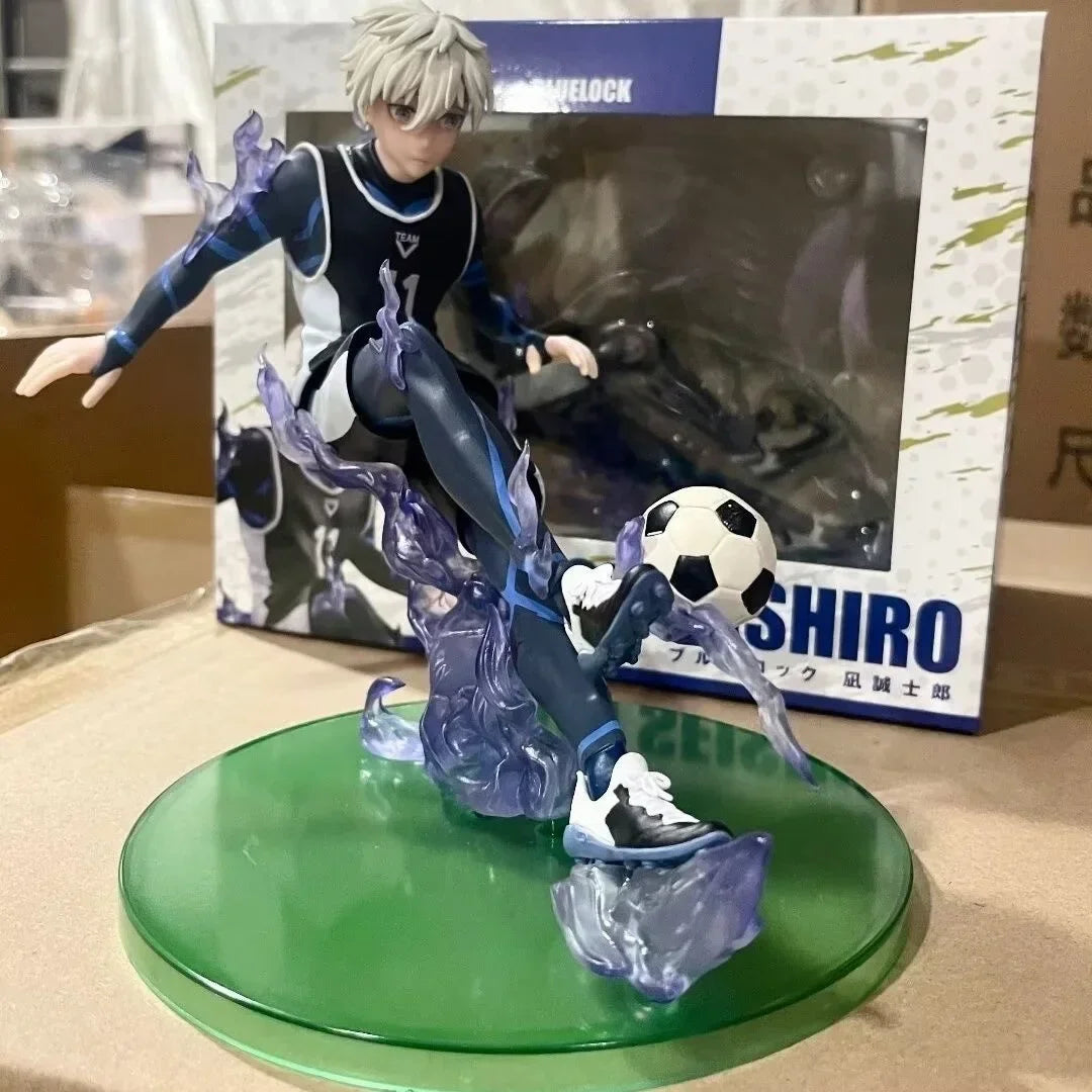 Blue Lock Figures Nagi Seishiro Anime Figure Football Action Figurine Pvc Model Desk Collection Room Statue Doll Birthday Gifts