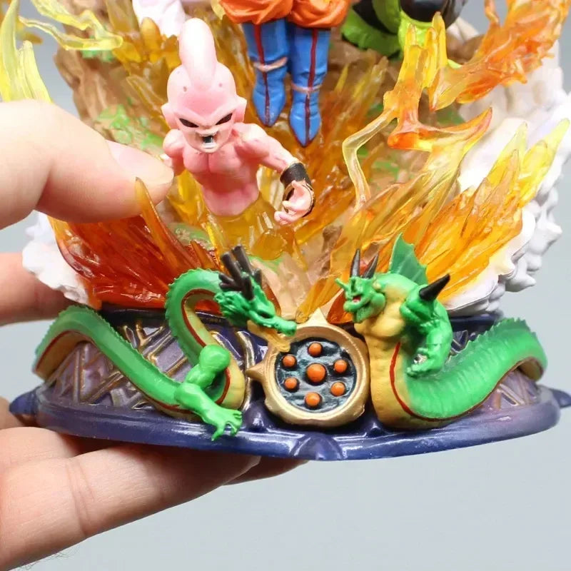 Son Goku Figure Dragon Ball Z Frieza Shenron Anime Figures 23cm Super Saiyan Statue Pvc Desk Ornament Model Christmas Gifts Toys