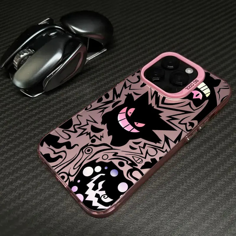 Pokemons Gengar Pocket Monster Anime Coque For Apple iPhone 16e 16 14 15 13 11 Pro Max Plus 12 Mini Shockproof Case Phone Cover