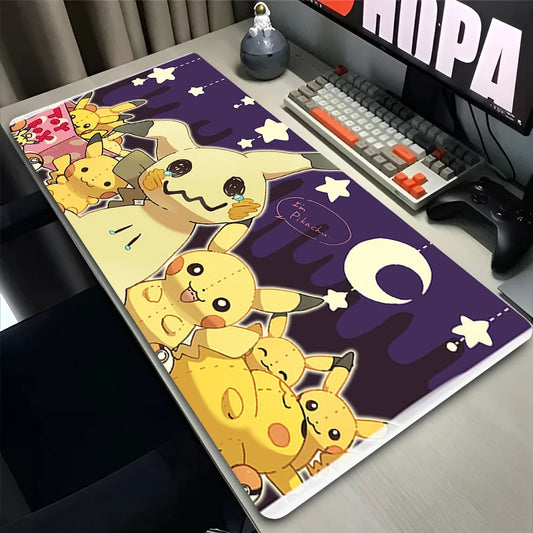 Mouse Pad Gamer XXL Custom Mouse Mat P-pokemon Mimikyu Desk Mats Table of Office Carpet Gamer Natural Rubber Mice Pad Mousepad