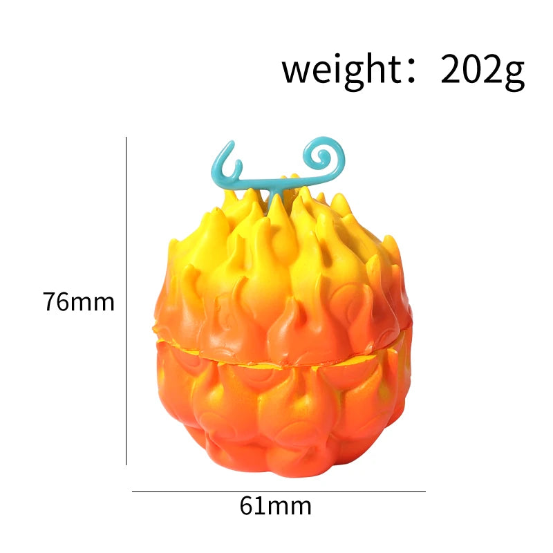 New Devil Fruit Cigarette Grinder Zinc Alloy 63-3 Layer Cigarette Crusher Multi Color Display Box Manufacturer Direct Sales