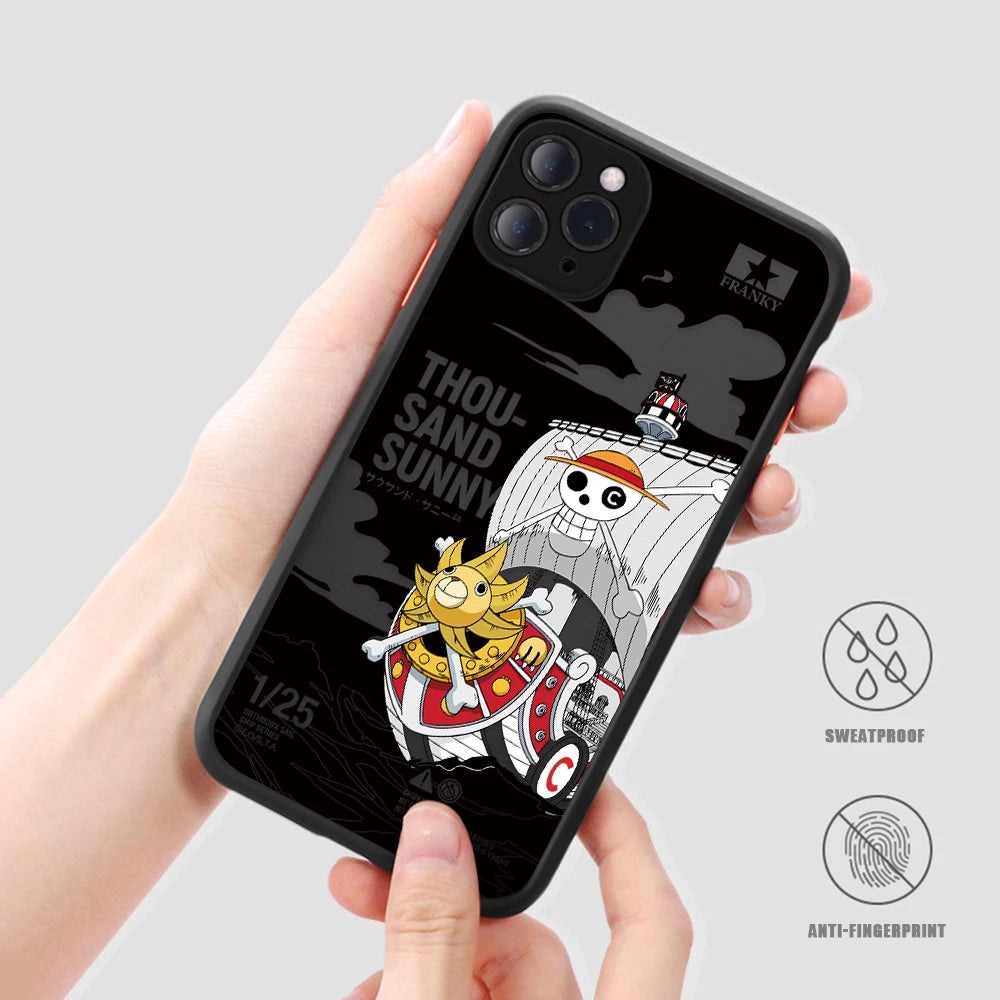 New Luffies Zoroes Phone Case for iPhone 16 15 14 Plus 13 12 Mini 11 Pro Max X Xs XR 7 8 Matte Transparent Hard Cover