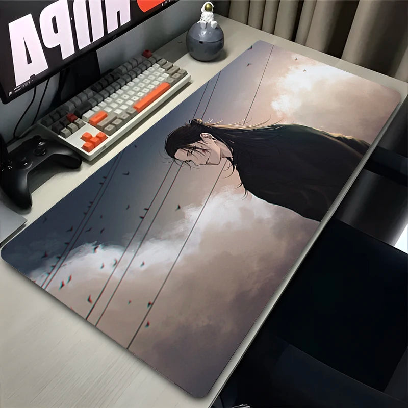 Large HD Mouse Pad Laptop Cool Anime Non Slip Keyboard Rug XXL J-jujutsu K-kaisen Mousepad PC Geto Suguru Gamer Cabinet Desk Mat