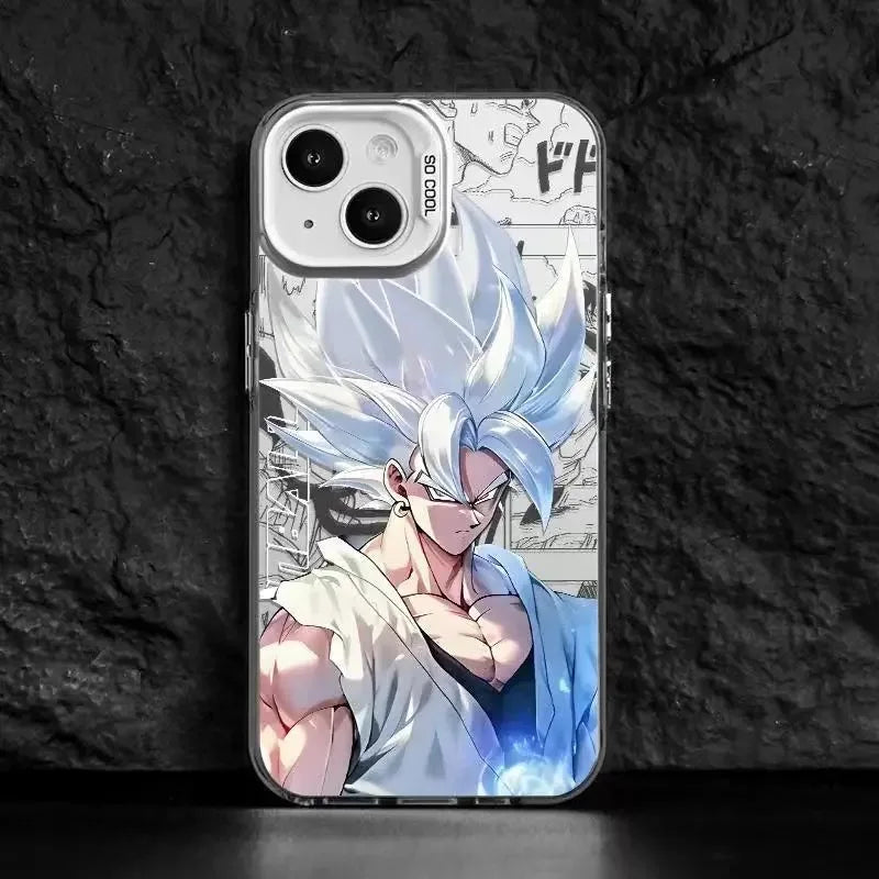 Dragons Balls Black Goku Phone Case For iPhone 16 15 14 13 12 11 Pro Max X XR XSMAX 8 7 Plus Candy Matte Shockproof Back Cover