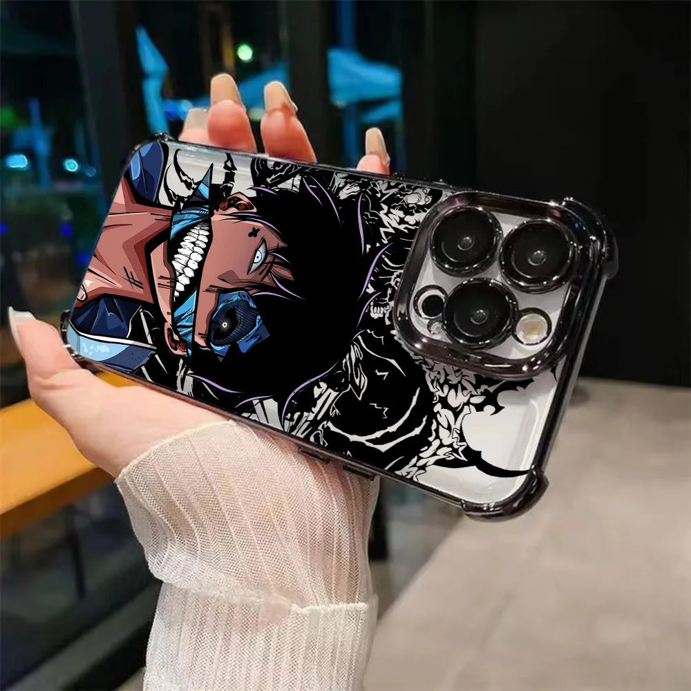 Hot Anime Solos Levelings Plating Phone Case For iPhone 16e 16 15 14 13 12 11 Pro Max X XR XSMax 7 8 6 Mini Plus Anti-Fall