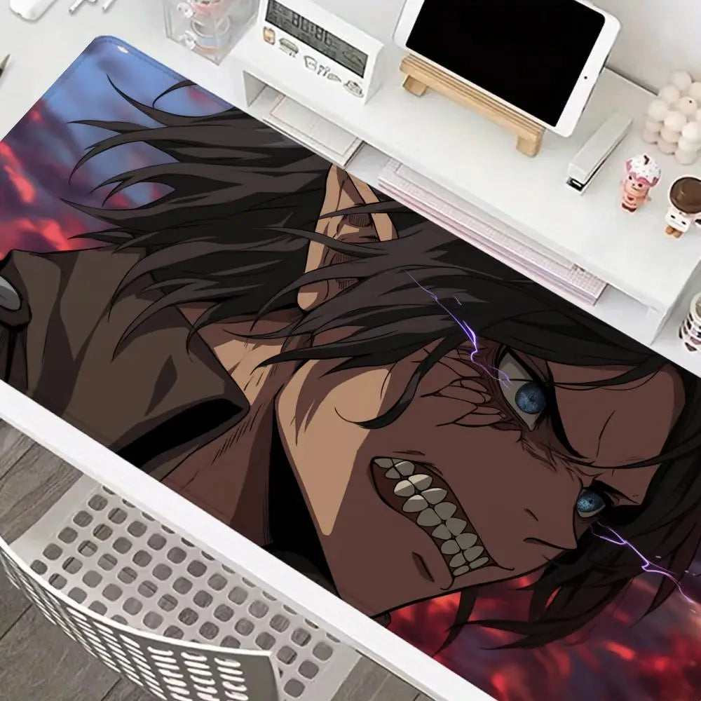 Yeager Allen Comic Attack on Titan Mouse Pad Large XXL Mouse Pad HD Rubber Non-slip Mouse Pad Laptop Keyboard Accessory Desk Pad
