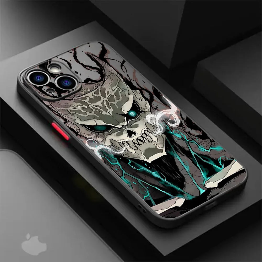 Matte Transparent Back Cover Kaiju No 8 Kafka Phone Case For iPhone 16 15 14 13 12 11 Mini Pro Max X XR XSMax 7 8 Plus