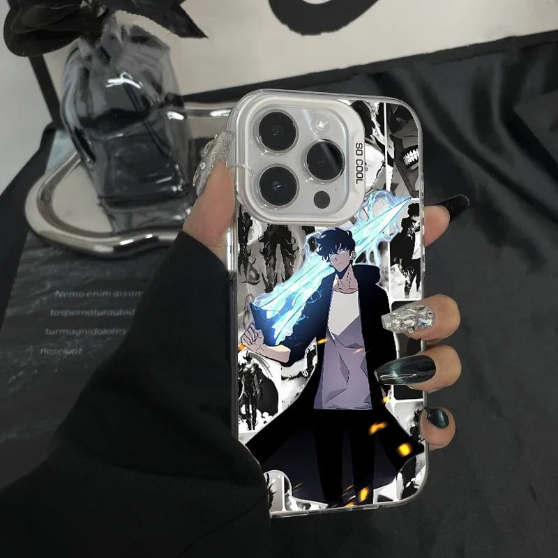 Solo Leveling Anime Case For IPhone 16e 16 15 11 14 13 12 17 Pro Max 17 Air 7 8 Plus 13 Mini X XS XR Cover Funda Shockproof